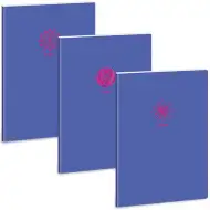 Ars Una: Soft Touch Violet Spring zošit s bodkami a extra sponami A/4