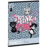 Ars Una: Think Pink Milá mačka linajkový zošit pre 2. ročník 32 strán A/5