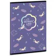 Ars Una: Wonderland Unicorn linajkový zošit A/5 40 listov