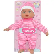 Bábika Jelley v pruhovaných šatách 25cm