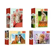 Báječné zvieratá 54 dielne mini puzzle v 4 rôznych variantoch - Trefl