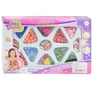 Beads Series: Set na výrobu šperkov 200+ farebných bodkovaných perál