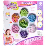 Beads Series set na výrobu šperkov, s korálkami a priadzou