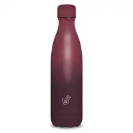 Bordová dvojstenná kovová fľaša 500ml
