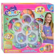 Candy PopBead: 105-dielna súprava na výrobu šperkov s farebnými korálkami, prsteňmi a doplnkami