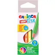 Carioca: Mini Tita nárazu vzdorný set farebných ceruziek 6 ks