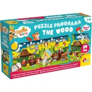 Carotina baby: Panoramatické puzzle les 24 ks - Lisciani