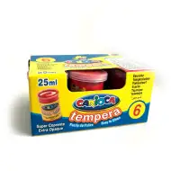 Červená tempera v tégliku 6x35 g - Carioca