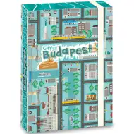City of Budapešť box na zošity s gumičkou A/5