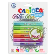 Dekoračná sada Fluo Glitter Glue neónová