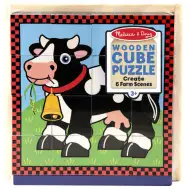 Domáce zvieratká drevené kocky - Melissa &amp; Doug