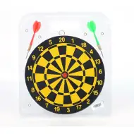 Drevená darts tabuľa so šípkami 23cm