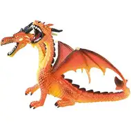 Dvojhlavý oranžový drak hracia figúrka - Bullyland
