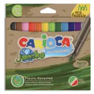 Eco Family Jumbo 12 dielny set farebných fixiek  - Carioca