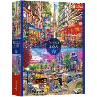 Európske hlavné mestá 2x500-dielne puzzle - Trefl