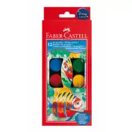 Faber-Castell: Akvarel 12-dielny set s 24mm-ovými kruhmi