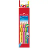 Faber-Castell: GRIP Jumbo set farebných neónových ceruziek - 5 ks