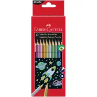 Faber-Castell: Súprava farebných ceruziek, 10 ks, kovové farby
