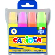 Farebná sada fluorescenčných zvýrazňovačov 4 ks - Carioca
