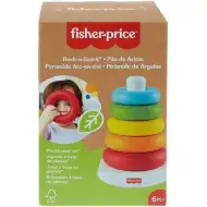 Fisher-Price: ECO Farebná kruhová pyramída , baby hračka - Mattel