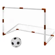 Futbalová bránka so sieťkou, loptou a pumpou 97x64x34cm