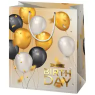 Happy Birthday! exkluzívna stredne veľká darčeková taška 18x10x23cm