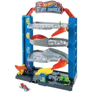 Hot Wheels Kaskadérska garáž dráha s autíčkom - Mattel