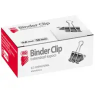 ICO: Binder klip 15mm 12 kusová sada