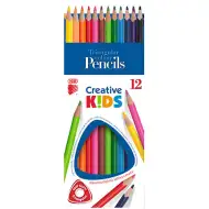 ICO: Creative Kids 12 dielny set trojhranných farebných ceruziek