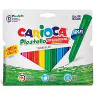 Jumbo farebné pastelky trojuholníkové 12ks - Carioca