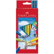 Faber-Castell: Junior farebné ceruzky 10ks+strúhadlo