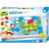 LENA: Mosaik Môj prvý kreatívny set kolíkov 7 motívov, 32 mm, 36 ks