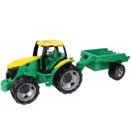 LENA: Veľký traktor s prívesom zeleno/žltý 93 cm