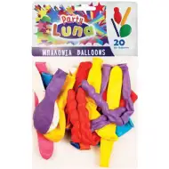 Luna: 20 dielny set farebných balónov rôznych tvarov