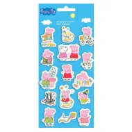 Luna: 3D nafukovacia sada nálepiek Peppa Pig na hárku 10x22 cm