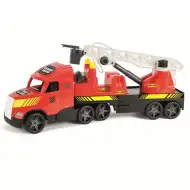 Magic Truck: Hasičský kamión s fluorescenčnými lampami 81 cm - Wader