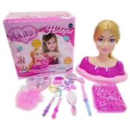 Mandy HairStylist hlava bábiky na česanie a líčenie