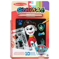 Melissa &amp; Doug: Tlapková Patrola Marshall škrabaný obraz, kreatívna hra