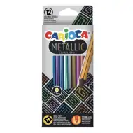 Metallic 12 dielny set farebných ceruziek - Carioca