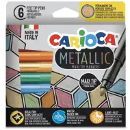 Metallic MaxiTip 6 dielny set fixiek - Carioca