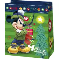 Mickey Mouse vianočná veľká exkluzívna darčeková taška 26x14x33cm