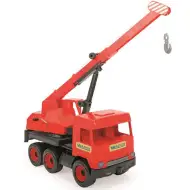 Middle Truck: Žeriavové auto 43 cm červené - Wader
