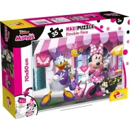 Minnie myška 2 v 1, 35-dielne maxi puzzle a omaľovánka 70x50 cm – Lisciani