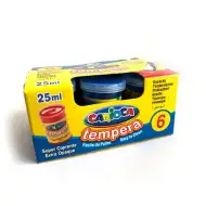 Modrá tempera v tégliku 6x35 g - Carioca