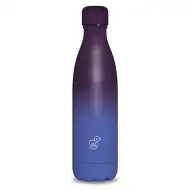 Modro fialová dvojstenná kovová fľaša 500ml