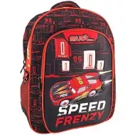 Must... Autá Speed Frenzy zaoblená školská taška, batoh s tromi priehradkami  32x18x43cm