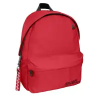 Must: Červená zaoblená školská taška so 4 priehradkami 32x17x42cm