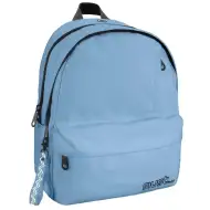 Must: Svetlomodrá zaoblená školská taška so 4 priehradkami  32x19x42cm