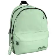 Must: Svetlozelená zaoblená školská taška so 4 priehradkami  32x19x42cm