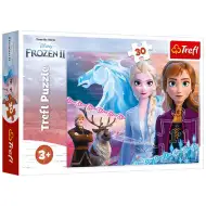 Ľadové kráľovstvo 2: Odvážnosť sestier puzzle 30 ks - Trefl
